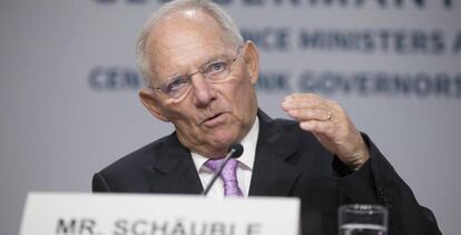 El ministro de Finanzas de Alemania, Wolfgang Sch&auml;uble. 