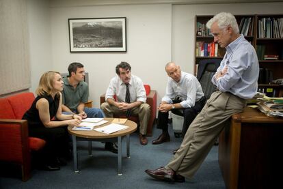 El equipo de investigación del 'Boston Globe', en la película 'Spotlight'