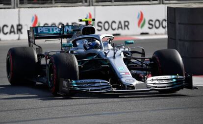 Valtteri Bottas, Mercedes, durante la carrera.