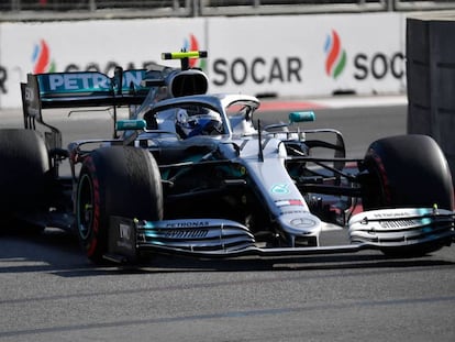 Valtteri Bottas, Mercedes, durante la carrera.