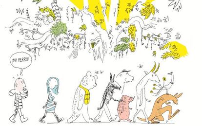 lustración de Øyvind Torseter para 'La historia de por qué los perros…'
