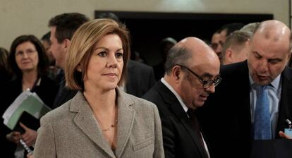 María Dolores de Cospedal, el pasado jueves en una reunión de la OTAN.