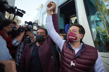 Félix Salgado Macedonio y Mario Delgado del partido morena