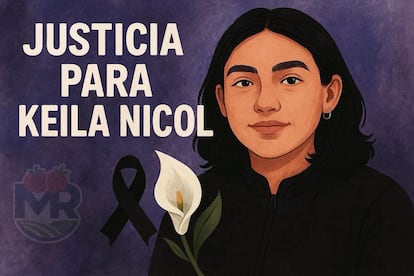 Cartel de protesta para Nicole.