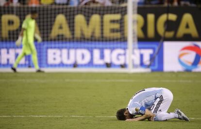 Messi, tras perder la final.