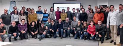 Equipo de Virtualware en la sede principal de la compañía en Basauri, Vizcaya.