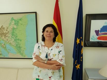 La embajadora de España en Manuagua, María del Mar Fernández-Palacios.