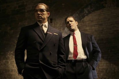 Tom Hardy, en su doble papel de 'Legend'.