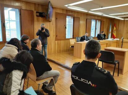 Sesión celebrada hoy en la Audiencia de Lugo.