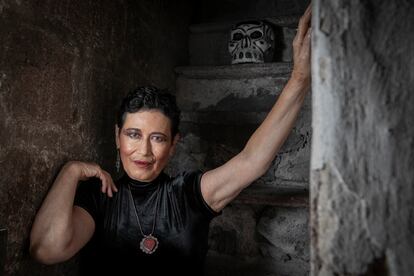 Jaramar Soto, pictured on the grounds of the University of the Cloister of Sor Juana, in Mexico City.