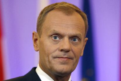 Donald Tusk, ayer en Varsovia.