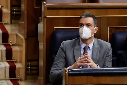 El presidente del Gobierno, Pedro Sánchez, ha defendido este miércoles en el Congreso el Plan de Recuperación,Transformación y Resiliencia para hacer frente a la crisis del coronavirus.