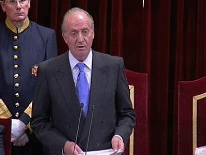 El Rey pide "unidad" en la derrota de la "abominable lacra" del terrorismo