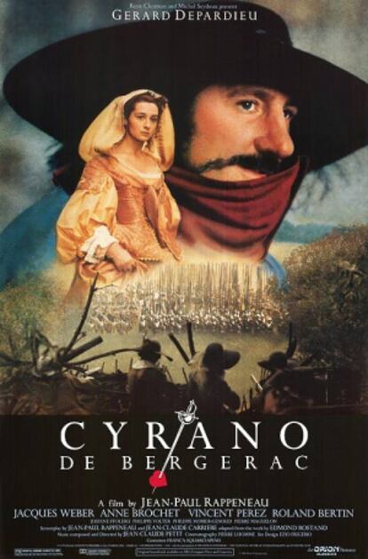 Póster del 'Cyrano de Bergerac' que intepretó Depardieu.