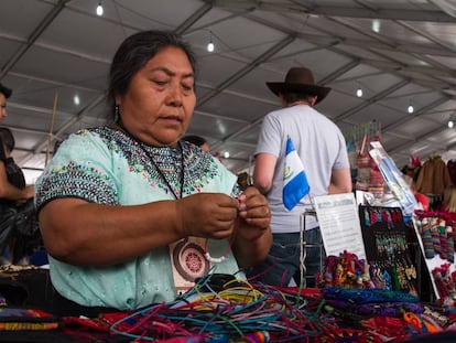 Una mujer indígena en México, en un festival de pueblos originarios. 