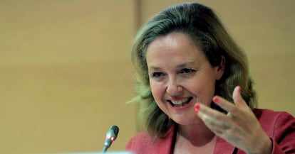 Nadia Calviño, ministra de Economía y Empresa, en una imagen de archivo.
