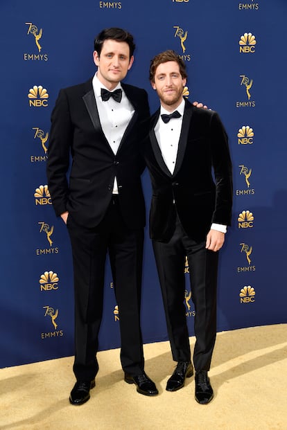 Zach Woods y Thomas Middleditch de Silicon Valley.