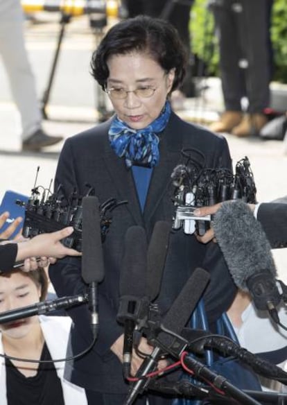 Lee Myung-hee, viuda de Cho Yangho, en Seúl (Corea del Sur), en mayo de 2018.
