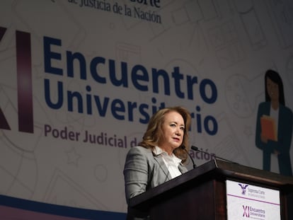 La ministra de la Suprema Corte Yasmín Esquivel, en una imagen de archivo.