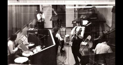 Los Rolling Stones, tocando en los estudios Chess. 