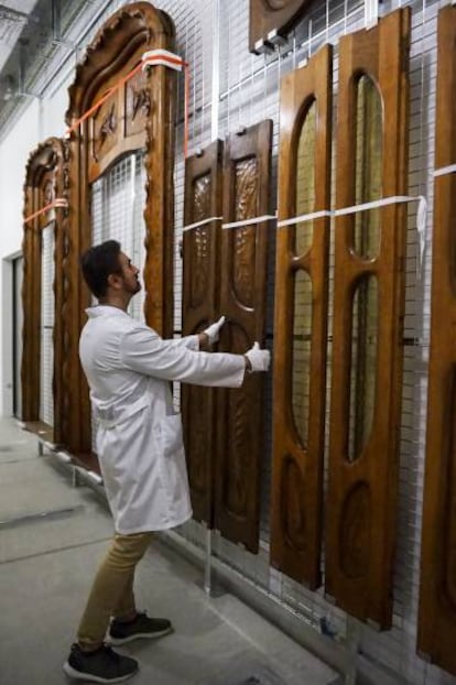 Algunas de las obras de Gaudí expuestas en el Museo del Diseño.