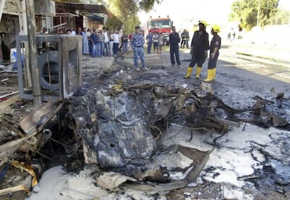 Restos de un atentado en Kirkuk el pasado 15 de agosto.