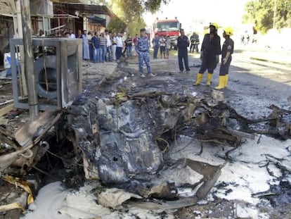 Restos de un atentado en Kirkuk el pasado 15 de agosto.