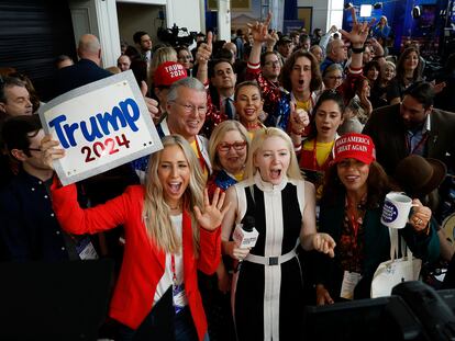 Asistentes a la CPAC 2023, en National Harbor (Maryland), el 2 de marzo de 2023.