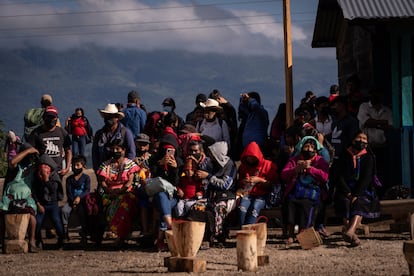 Un acto ceremonial para conmemorar los 30 años del levantamiento zapatista, en el VIII Caracol Dolores Hidalgo, en Chiapas, el 31 de diciembre de 2023.