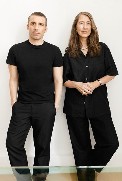Julien Dossena, director creativo de Rabanne, y Ann Sophie Johansson, consultora creativa de H&M.