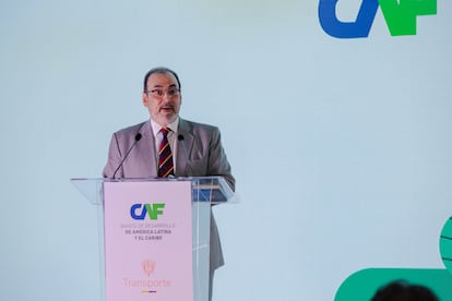 Sergio Díaz Granados, presidente ejecutivo de CAF durante la apertura del evento.