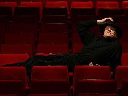 Josep María Flotats, en el teatro madrileño donde representa<i> La cena.</i>