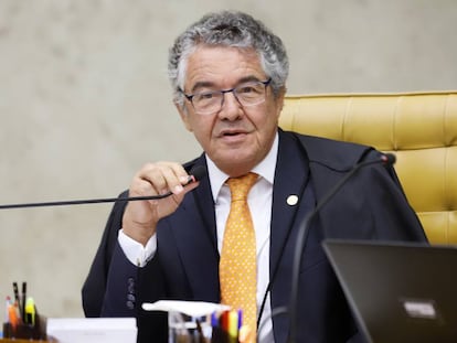 O ministro Marco Aurélio votou contra a prisão em segunda instância, na sessão desta quarta-feira no STF.