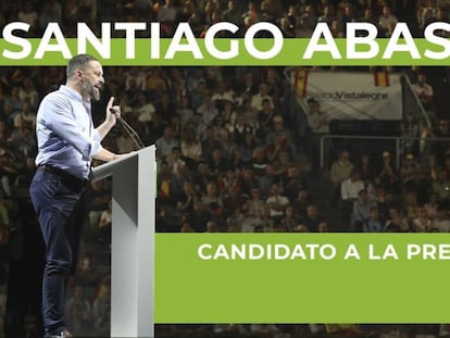 Santiago Abascal presenta su candidatura para presidir Vox.
