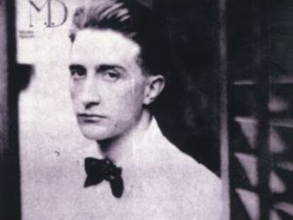 Imagen de juventud del artista Marcel Duchamp