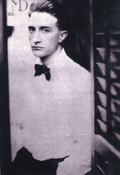 Imagen de juventud del artista Marcel Duchamp