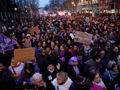 8M en España: las manifestaciones del Día de la Mujer, en imágenes