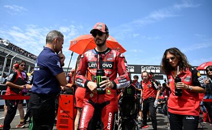 Francesco Bagnaia en el GP de Aragón.