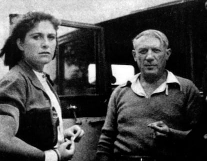 Dora Maar y Picasso, en Mougins (Francia), en 1937.