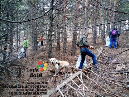 World Clean up day 2018 en España - 750 kg. de basura rescatada en Sierra Nevada