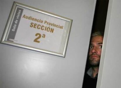 Cañizares, en la sala contigua a la del juicio.