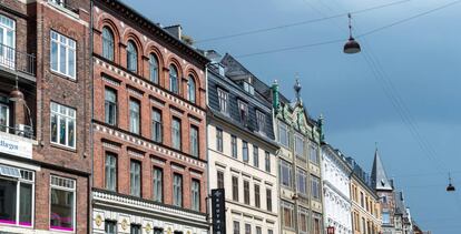 Viviendas en Copenhague, la capital de Dinamarca.