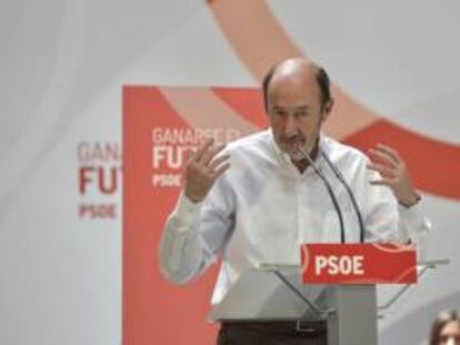 El secretario general del PSOE, Alfredo Pérez Rubalcaba. EFE/Archivo