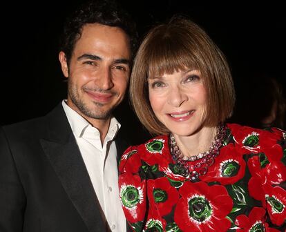 Zac Posen y Anna Wintour.