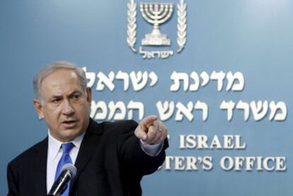 El primer ministro israelí, Benjamin Netanyahu, durante una rueda de prensa el pasado día 7 en Jerusalén.