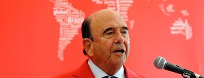 Emilio Botín, presidente de Santander