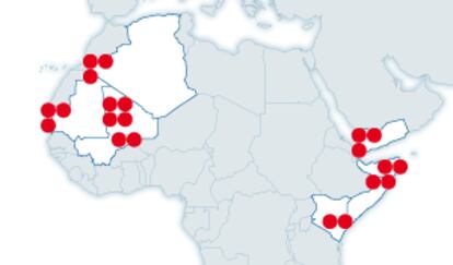 Secuestros recientes de extranjeros en África