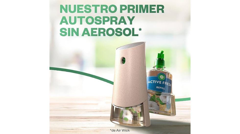 Ambientador automático de Air Wick aroma jazmín.