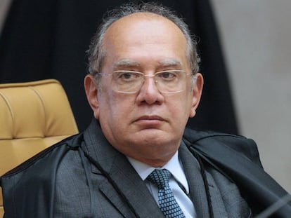 O ministro do Supremo, Gilmar Mendes, em sessão em março de 2019.