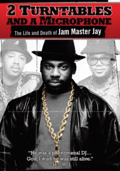 Cartel del documental sobre el asesinato del DJ del grupo, Jam Master Jay.